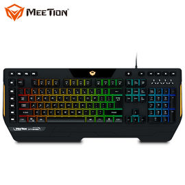 MEETION programmable RGB backlit light Macro membrane  gaming gamer keyboard