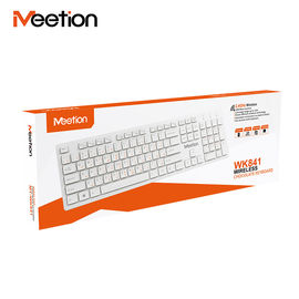 MEETION WK841 Low Price Black Fashion Ultra-Thin 2.4Ghz Wireless Fullsize Multi-Media Stylish Computer Keyboard For Girls