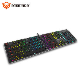 MEETION MK80 RGB Gaming Keyboard กลสาย Rgb Mechanical พร้อมสวิตช์ไฟ
